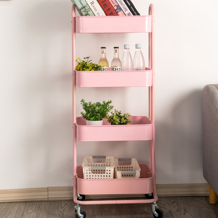 walsport 4 Tier Metal Rolling Utility Cart & Reviews Wayfair